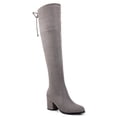 thumbnail image 3 of Ferwind Women's Over-the-Knee Boots Slouch Micro Suede Adult Grey  7, 3 of 3