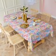 thumbnail image 3 of Broken Flowers Farmhouse Tablecloth,Oil Proof Spill Proof Polyester Table Cover for Rectangle Tables,Foldable Tablecloth Thick Tablecloths for Birthday Picnic Wedding Tea Party Decorations, 3 of 6