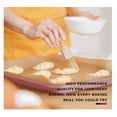 thumbnail image 4 of 4pcs Commercial Quality Baking Sheet Pan Set, Carbon Steel Cookie Sheet, Warp Resistant Baker's Half Sheet Pan, Cookie Tray Pans for Baking, Roasting Dishwasher Safe pink, 4 of 4