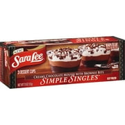 Sara Lee: Simple Singles Creamy Chocolate Mousse With Brownie Bits, 7.5 Oz