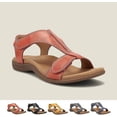 thumbnail image 1 of Sandalias ortopédicas cómodas para mujer, sandalias ortopédicas Sursell, sandalias casuales de playa planas, 1 of 3