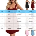thumbnail image 4 of Bovxnpu Nightgowns for Women Sleepshirts Nightdress Women's Sleeveless V Neck Robe Summer Lace Short Nightgown Loungewear Sleepwear, 4 of 8