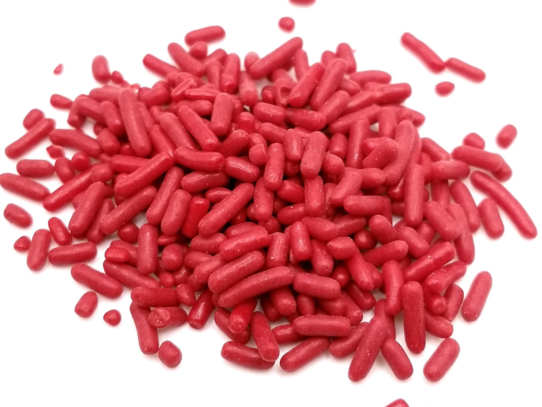 NCS Red Edible Jimmies Sprinkles 8 ounces/Great for Cupcakes, Cookies