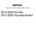 thumbnail image 2 of Genius Rear Coated Disc Brake Rotors Pair for Car Hyundai Accent Kia Rio KG-100650, 2 of 9