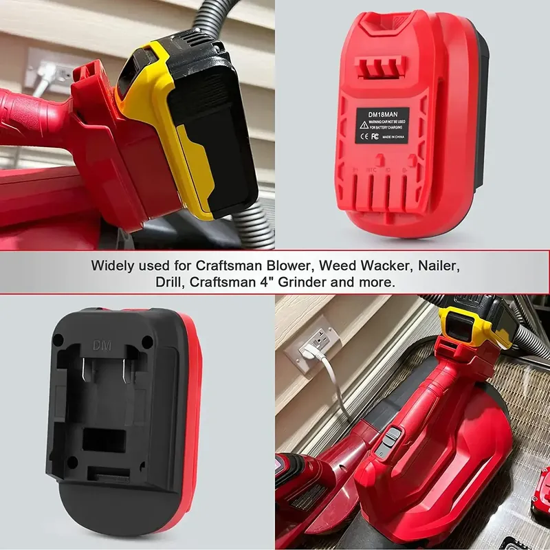 Battery Adapter for Crafts*man 20V Tools for De*Walt 20V and for Mil*wau*kee 18V Li-on Battery Convert to for Crafts*man Power Tool