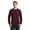 Athletic Maroon, variant on Port & Company - Long Sleeve 5.4-oz. 100% Cotton T-Shirt. - Athletic Heather - M