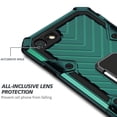 thumbnail image 5 of Military-Style Hybrid Armor Case with Ring Holder for iPhone SE (3rd gen & 2nd gen) and iPhone 8/7 - Midnight Green, 5 of 5