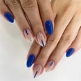 thumbnail image 3 of 24Pcs/Set Colorful Glossy Fake Nails Artificial Acrylic Long Ballet Press on Nail Tips Coffin Wearing Reusable False Nails Art LU, 3 of 7
