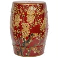 thumbnail image 1 of Oriental Furniture Tabouret de Jardin en Sakura en Rouge, 1 of 1