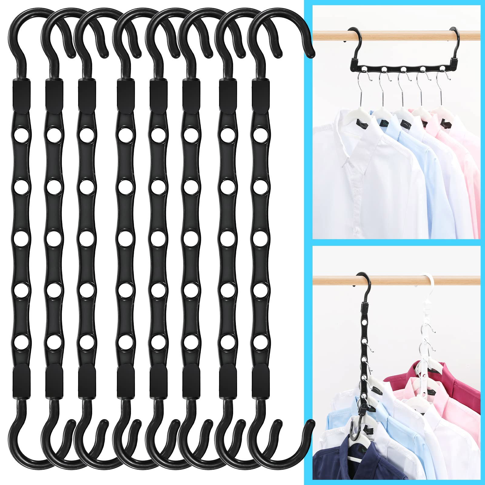Closet Organizer,10 Pack Stronger Closet Organizers and Storage Clothes