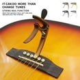 thumbnail image 2 of Likegreen Guitar Capo 3in1 Metal Capo with Pick Holder and 2Picks Clip Clamp,Ukulele,Mandolin,Banjo,Guitar Accessories,Grainy, 2 of 7