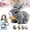 Gray with Carrots, variant on Guvpev Bunby - My Realistic Bunny Toys, 7" Realistic Bunny That Moves, Fun Interactive Bunny Plush Toys Can Walk and Talk, Soft Bunny Stuffed Animal Easter Basket Stuffers Gifts for Boys & Girls