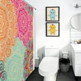 thumbnail image 5 of Retro Floral Pattern Shower Curtain for Bathroom, Polyester Cloth Shower Curtain with Hooks, Modern Shower Curtain, Art Deco Shower Curtain, 72x72 inch Shower Curtain, 12 Hooks, 5 of 5