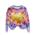 thumbnail image 2 of TaTaai Women's Lover's Casual Sweatshirt, Round Neck Long Sleeve Top, Valentine's Day Loungewear, Cozy Romantic Pullover Gift, 2 of 8