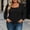 Black, variant on Womens Pleated Plus Size Shirts Casual Trendy Long Sleeve Square Neck Loose Fit Fall Tops Blouse Beige 2XL
