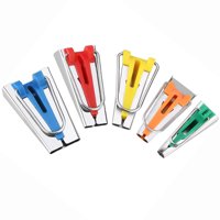 A Set of 5 Sizes Fabric Bias Tape Makers Binding Tools Sewing Quilting 6mm 9mm 12mm 18mm 25mm Metal Multi-Colour