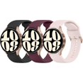 thumbnail image 1 of 3 Pack Correas para Samsung Galaxy Watch 6 / 5 / 4 Band 40mm 44mm, Galaxy Watch 5 Pro  45mm, Galaxy Watch 6 , Galaxy Watch 4  20mm Sport Band Correa de repuesto de silicona ajustable para, 1 of 15