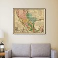 thumbnail image 5 of 20" x 24" Vintage 1846 Map of Mexico Wall Art, 5 of 9