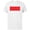 White, variant on Logo Red and White Negative Space - Short Sleeve Cotton T-Shirt for Adults - Customized-Red
