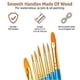 thumbnail image 4 of 1 set of 10 artist brushes of different sizes for adults and children, blue, 4 of 5