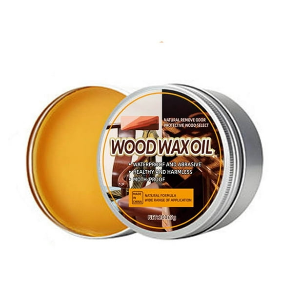 Wdhugt Wood Wax Oil 200G Solid Beeswax Finish For Furniture Floor Restoration Waterproof Anticorrosive Glossy Surface Protection In Multiple Colors colour