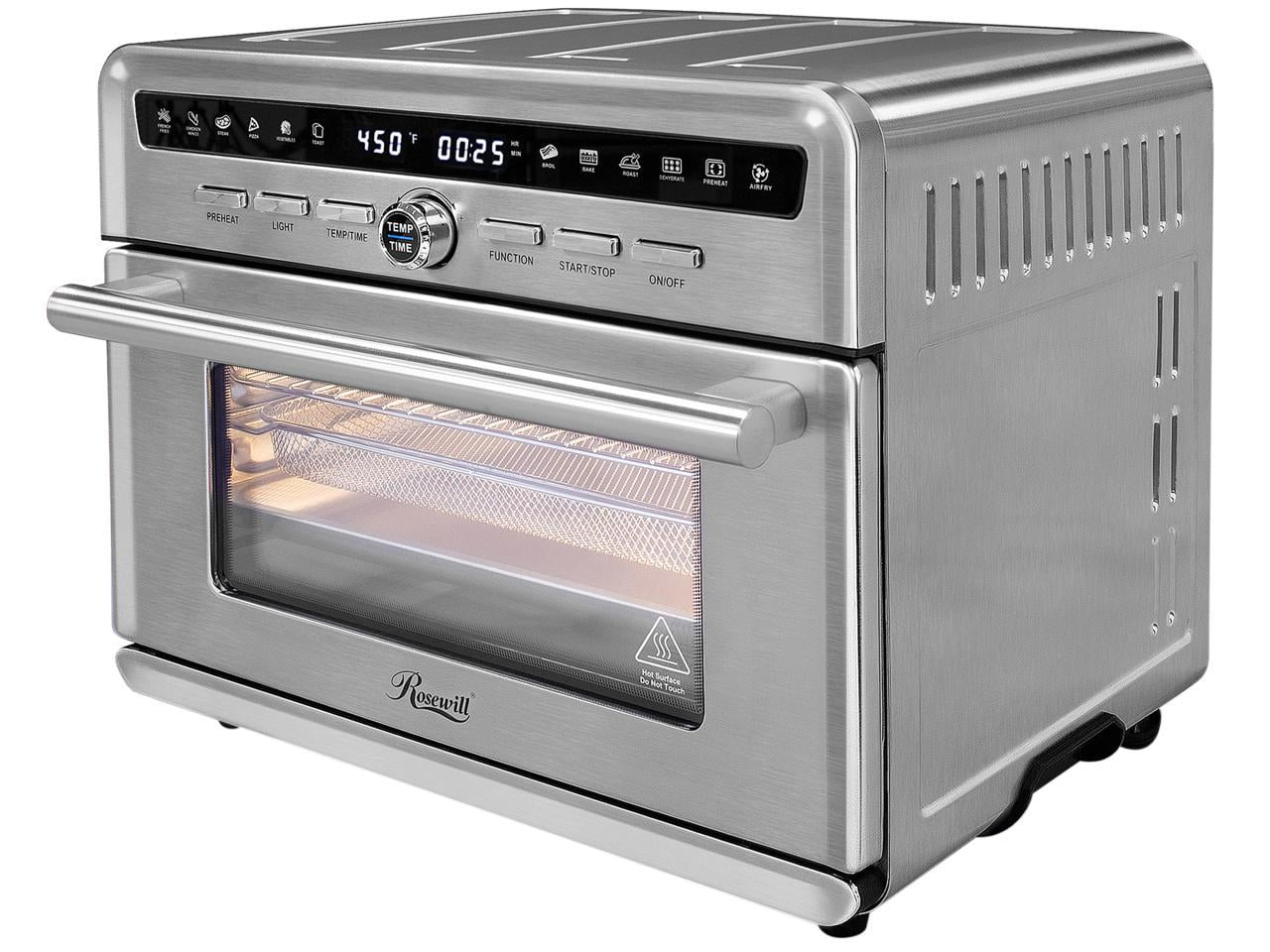 Rosewill Air Fryer Convection Toaster Oven, Stainless Steel Exterior, Famil...