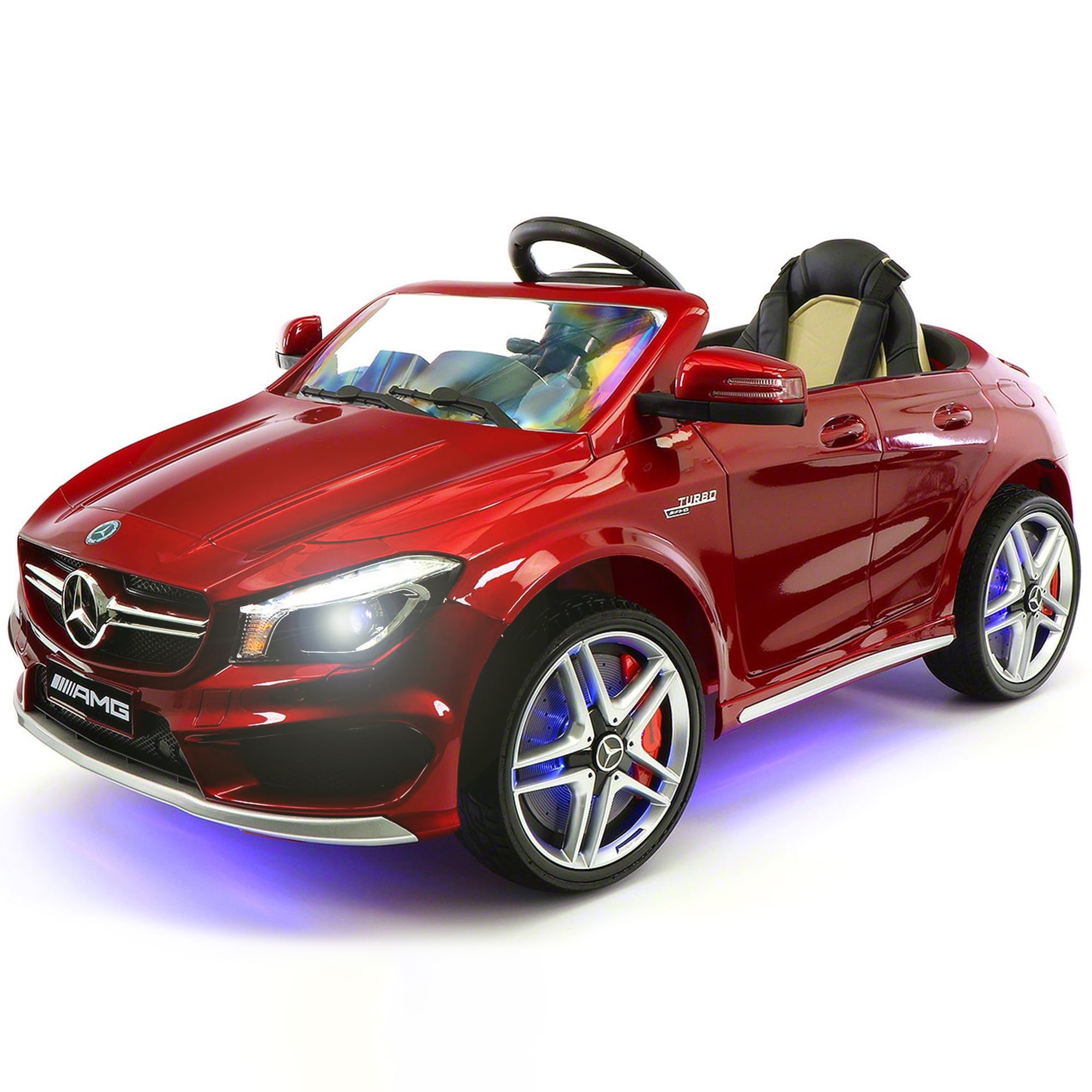 2021 Mercedes Ride On Kids Car W Remote Large 12v Battery Licensed Kid Car To Drive 3 Speeds Leather Seat Mp3 Music Led Lights Rubber Tires Walmart Com Walmart Com