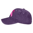 thumbnail image 5 of ibiyuan Baseball Hats for Men Hats for Men Women's Cancer Awareness Month Printed Washed Baseball Cap for Outdoor Sports and Daily Wear, 5 of 6