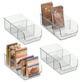 thumbnail image 2 of iDesign Stackable 3-Section Divided Storage Bin for Pantry, Fridge, or Cabinet - Storage for Boxed Foods and Snacks - Made in USA, 2 of 7