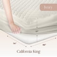 thumbnail image 2 of Whisper Organics Organic Cotton Quilted Mattress Pad Protector, 2 of 8