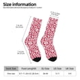 thumbnail image 6 of Uemuo Red Flowers Pattern Women's Crew Socks, Soft Durable Breathable Moisture-Wicking with Odor Control Cotton socks, 6 of 9