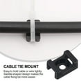 thumbnail image 2 of 100 Pcs Cable Tie Holder Ties Organizer Mount Cord Clips for Wall Zip Wire Management, 2 of 6