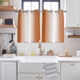 thumbnail image 2 of Orange White Ombre Kitchen Curtains Short 54 Inch Length, Farmhouse Country Minimalist Art Grommet Top Bedroom Living Room Curtains, Light Filtering Cafe Curtain Drapes 2 Panels Set 84''x54'', 2 of 9