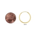 thumbnail image 4 of SZUL Women's 20mm Endless 14K Yellow Gold Filled Thin Hoop Earrings, 4 of 6