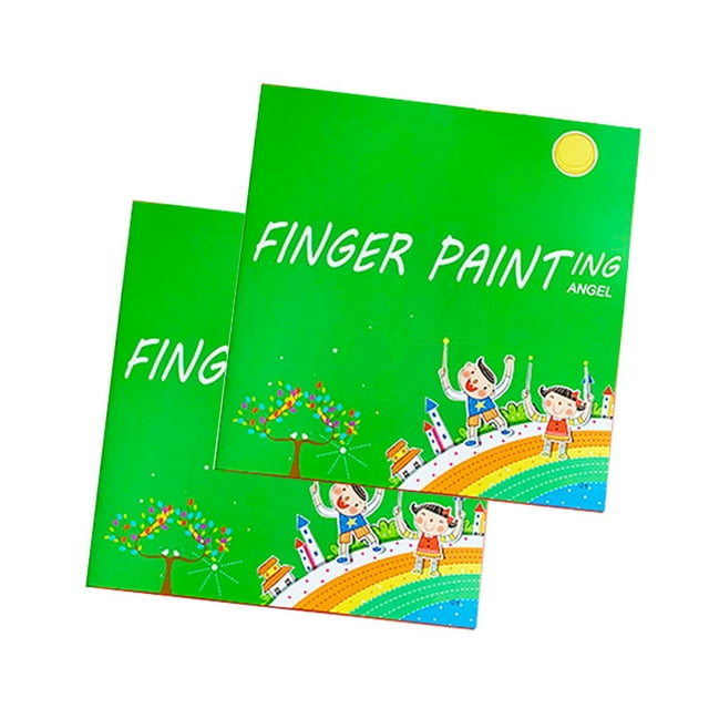 Libro de dibujo de dedo divertido para pintar con los dedos, libro de dibujo de 40 páginas, pinturas para dedos, regalos de Navidad, caja de pigmento no incluida Wmkox8yii shdjk5620