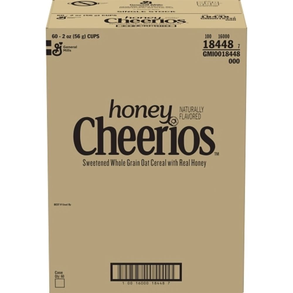 Cheerios Honey Cereal K12, 2 Ounce, 60 Per Case