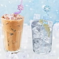 thumbnail image 4 of Pajitas reutilizables de plástico Frozen, 24 unidades, con diseño de copos de nieve, 4 of 7