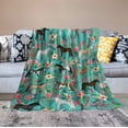 thumbnail image 6 of Horses Floral Horse Breeds Farm Animl Flannel Fleece Throw Blanket Fall Decorations Air Condition Blankets for Couch Sofa Living Room Pinic 40"x50", 6 of 6