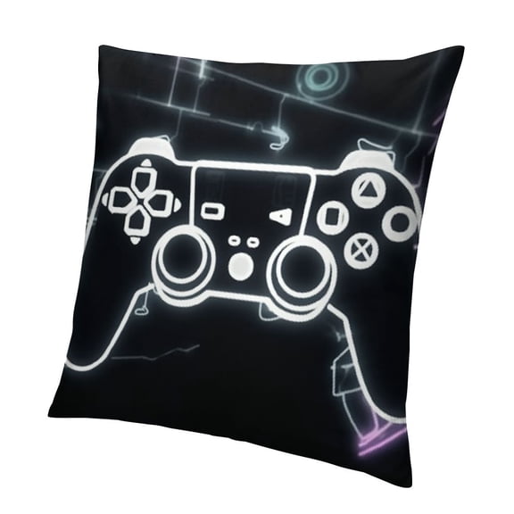BANET  Game Controller Throw Pillow Covers Decorative Pillowcase Square Cushion Cases for Home Sofa Bedroom Livingroom 12x12in