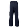 thumbnail image 2 of DENGDENG Cargo Pants Women Work Fashion Elastic High Waisted Casual Wide Leg Pants Trendy Lounge Pants with Pockets Petite Straight Y2k Streetwear Long Sweatpants Dark Blue L, 2 of 5