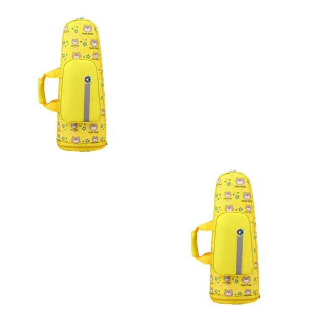 QualitChoice 1/2/3 Sac de Suona Accessoire Instrument de Musique Sac à Dos de Support de Transport Étanche aux Éclaboussures pour Transporter des Concerts Utiliser Jaune 2PCS