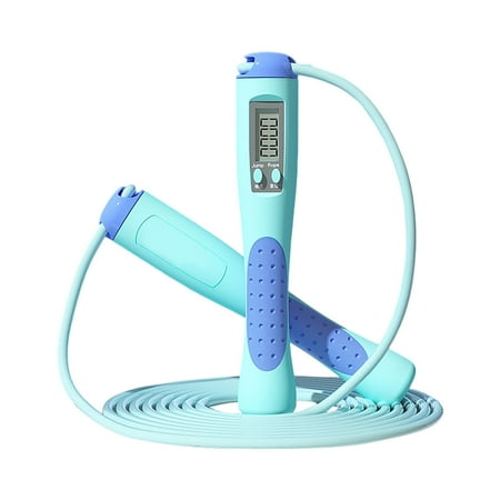 Fitness With Counter Indoor Jump Ropes Adults Adjustable Digital Counting Smart Speed Rope 28m for Workout and Exercise