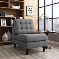 thumbnail image 4 of Modway Empress Upholstered Fabric Lounge Chair in Gray, 4 of 4