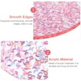 thumbnail image 2 of FRCOLOR Acrylic Coasters Pink Acrylic Coasters with Heat Insulation for Table Protection Elegant Design for Home Dining Room Kitchen 2pcs,3.74"X3.74"X0.12", 2 of 5