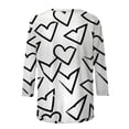 thumbnail image 6 of Ruimatai Women's Casual 3/4 Sleeve Round Neck Top Blouse Soft Stretch Comfortable Everyday Wear Fashion Shirt, 6 of 8