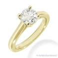 thumbnail image 2 of Round Cut Forever Brilliant Moissanite 4-Prong Solitaire Engagement Ring in 14k Yellow Gold, 2 of 4
