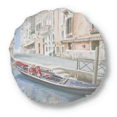 thumbnail image 1 of Italy Venice Landmark National Pattern Round Throw Pillow Home Decoration Cushion, 1 of 3