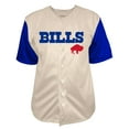 thumbnail image 2 of Men's-Fanatics  Cream Buffalo Bills Vintage Full-Button Short Sleeve Top, 2 of 3