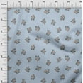 thumbnail image 2 of oneOone Cotton Jersey Baby Blue Fabric Leaves & Floral Artistic Sewing Craft Projects Fabric Prints By Yard 58 Inch Wide, 2 of 4