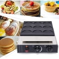 thumbnail image 5 of Miumaeov Waffle Maker, 900W Dutch Pancake Waffle Maker Machine 9pcs Baker Maker Nonstick Commercial Stainless Steel Time Temperature Adjustable for Easy Clean Up, 5 of 9
